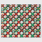 Frohe Weihnachten Geschenkpapier (Flach)