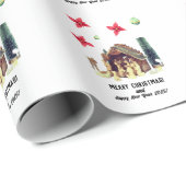 Frohe Weihnachten! Geschenkpapier (Rolleneckpunkt)