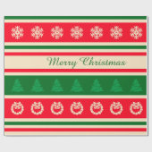 Frohe Weihnachten Geschenkpapier (Flach)