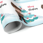 Frohe Weihnachten Geschenkpapier (Rolleneckpunkt)