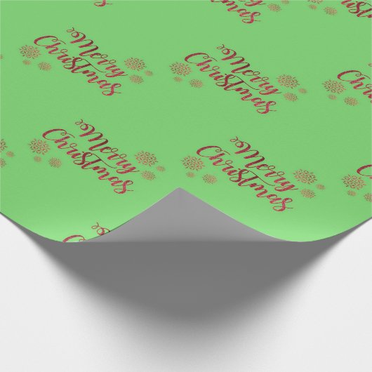 "Frohe Weihnachten" Geschenkpapier (Ecke)