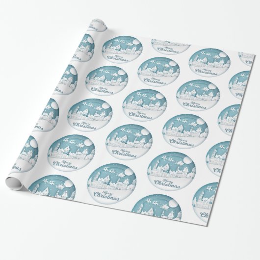 Frohe Weihnachten Geschenkpapier (Ungerollt)
