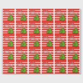 Frohe Weihnachten Geschenkpapier (Flach)