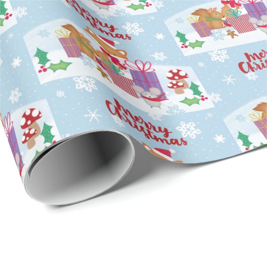 Frohe Weihnachten Geschenkpapier (Rolleneckpunkt)
