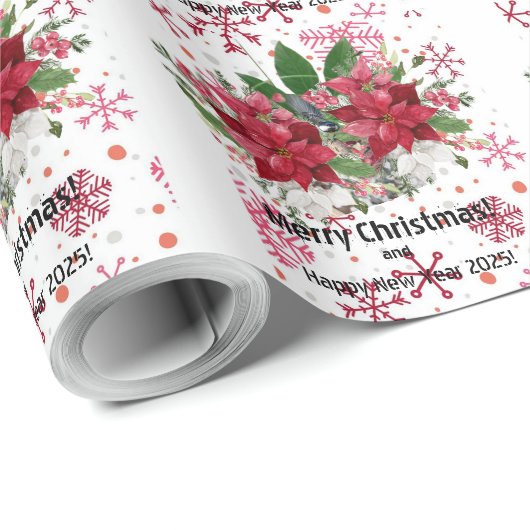 Frohe Weihnachten! Geschenkpapier (Rolleneckpunkt)