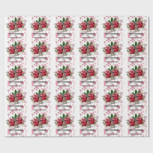 Frohe Weihnachten! Geschenkpapier (Flach)