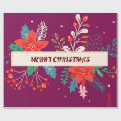Frohe Weihnachten Geschenkpapier (Flach)