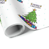 Frohe Weihnachten Geschenkpapier (Rolleneckpunkt)