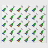 Frohe Weihnachten Geschenkpapier (Flach)