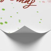 Frohe Weihnachten Geschenkpapier (Ecke)