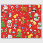 Frohe Weihnachten Geschenkpapier (Flach)