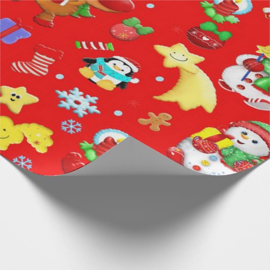Frohe Weihnachten Geschenkpapier (Ecke)