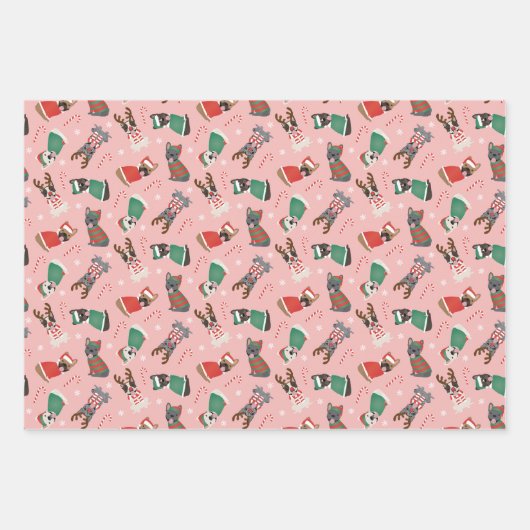 Frohe Weihnachten Geschenkpapier Set (Vorderseite 2)