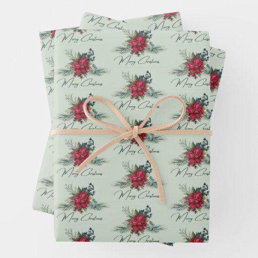 Frohe Weihnachten Geschenkpapier Set (Beispiel)