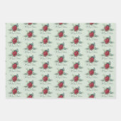 Frohe Weihnachten Geschenkpapier Set (Vorderseite)