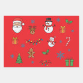 Frohe Weihnachten Geschenkpapier Set (Vorderseite 2)