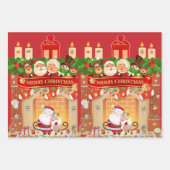 Frohe Weihnachten Geschenkpapier Set (Vorderseite 3)