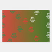 Frohe Weihnachten Geschenkpapier Set (Vorderseite 2)