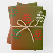 Frohe Weihnachten Geschenkpapier Set (Beispiel)