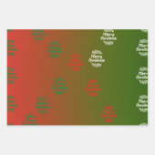 Frohe Weihnachten Geschenkpapier Set (Vorderseite 3)