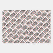 Frohe Weihnachten Geschenkpapier Set (Vorderseite)