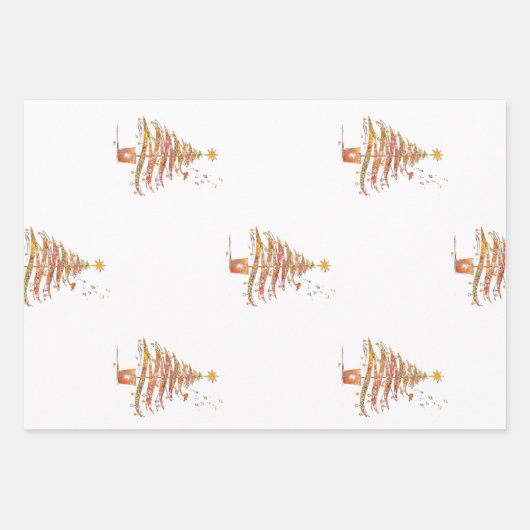 Frohe Weihnachten! Geschenkpapier Set (Vorderseite 2)