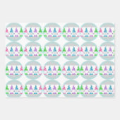 Frohe Weihnachten Geschenkpapier Set (Vorderseite)