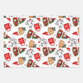 Frohe Weihnachten Geschenkpapier Set (Vorderseite 3)