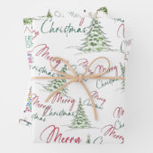 Frohe Weihnachten Geschenkpapier Set (Beispiel)