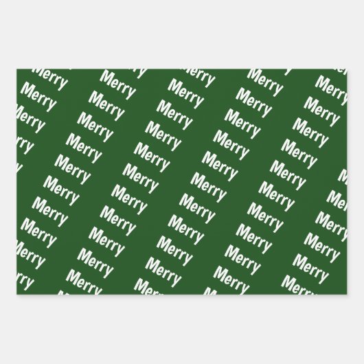 Frohe Weihnachten Geschenkpapier Set (Vorderseite)