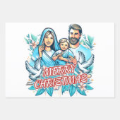 Frohe Weihnachten Geschenkpapier Set (Vorderseite 3)