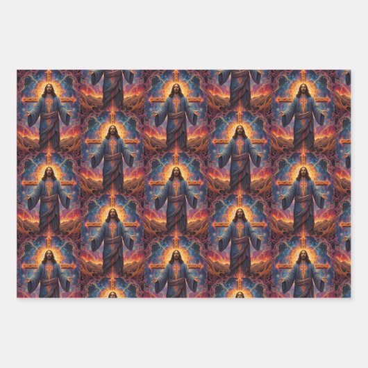 Frohe Weihnachten Geschenkpapier Set (Vorderseite 2)