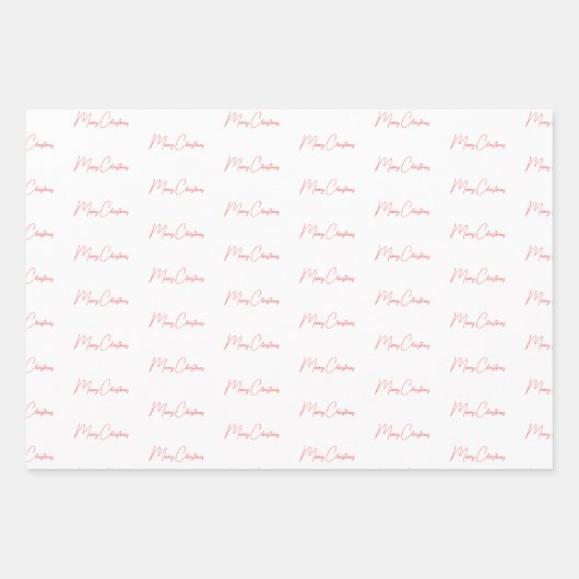 Frohe Weihnachten Geschenkpapier Set (Vorderseite 2)