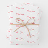 Frohe Weihnachten Geschenkpapier Set (Beispiel)