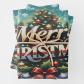Frohe Weihnachten Geschenkpapier Set (Beispiel)