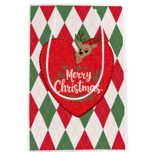 Frohe Weihnachten Geschenktasche Mittlere Geschenktüte