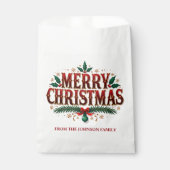 Frohe Weihnachten Geschenktütchen (Vorderseite)