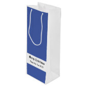 Frohe Weihnachten! Geschenktüte Für Weinflaschen (Vorderseite Schrägansicht)
