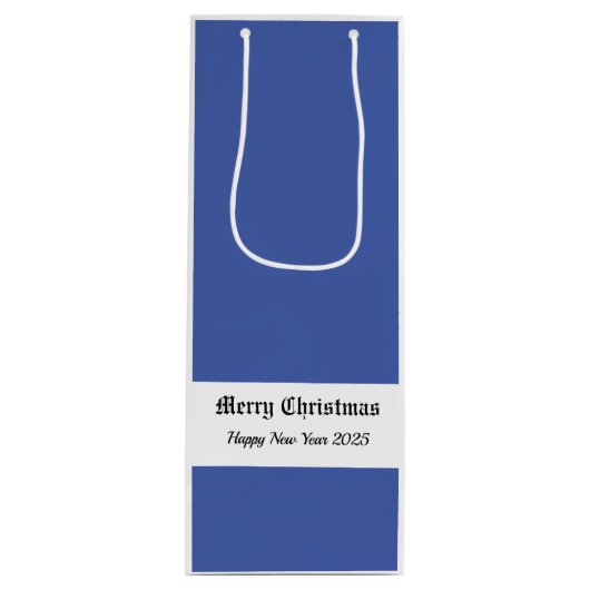 Frohe Weihnachten! Geschenktüte Für Weinflaschen (Vorderseite)