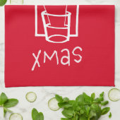 Frohe Weihnachten Geschirrtuch (Gefaltet)