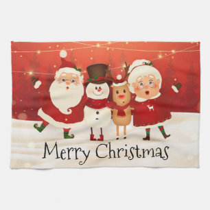 Frohe Weihnachten Geschirrtuch