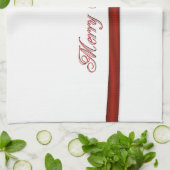 Frohe Weihnachten Geschirrtuch (Gefaltet)