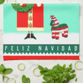 Frohe Weihnachten Geschirrtuch (Gefaltet)