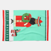 Frohe Weihnachten Geschirrtuch (Horizontal)