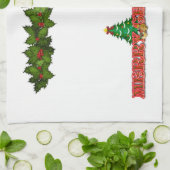 Frohe Weihnachten Geschirrtuch (Gefaltet)