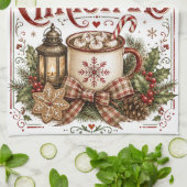 Frohe Weihnachten Geschirrtuch (Gefaltet)