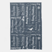 Frohe Weihnachten Geschirrtuch (Vertikal)