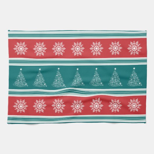 Frohe Weihnachten Geschirrtuch (Horizontal)