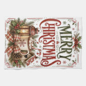 Frohe Weihnachten Geschirrtuch (Horizontal)