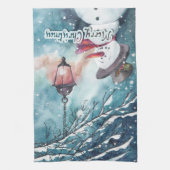 Frohe Weihnachten Geschirrtuch (Vertikal)